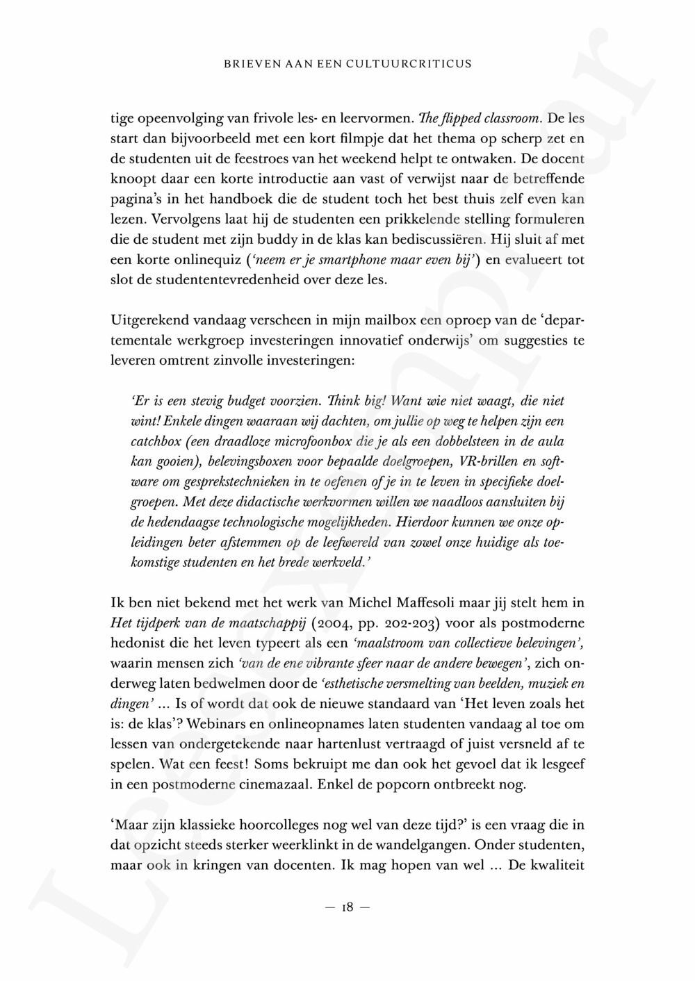 Preview: Brieven aan een cultuurcriticus