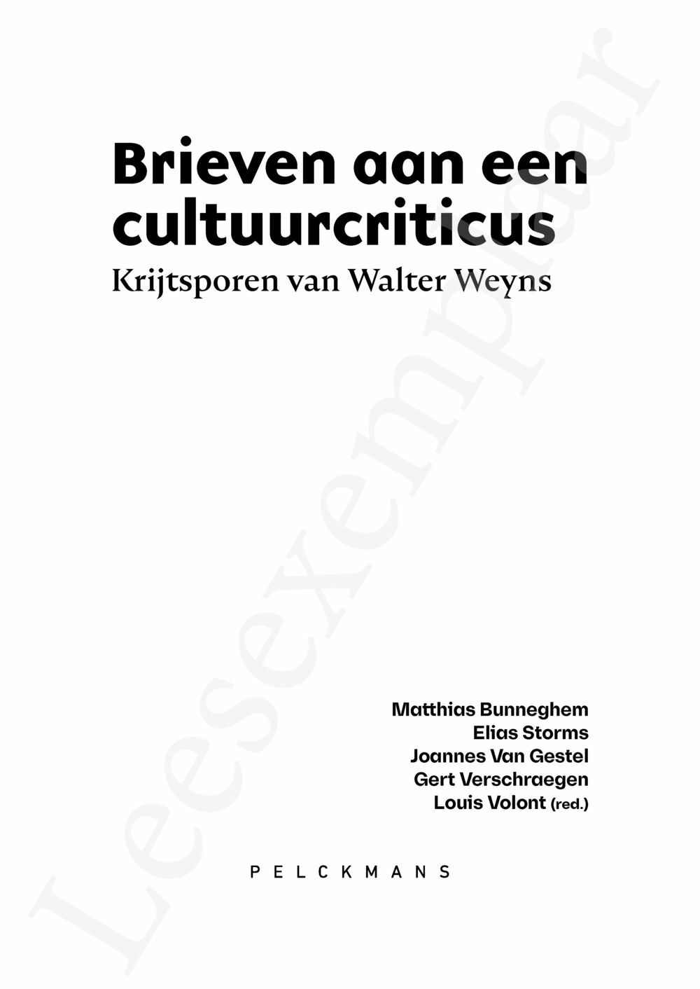 Preview: Brieven aan een cultuurcriticus