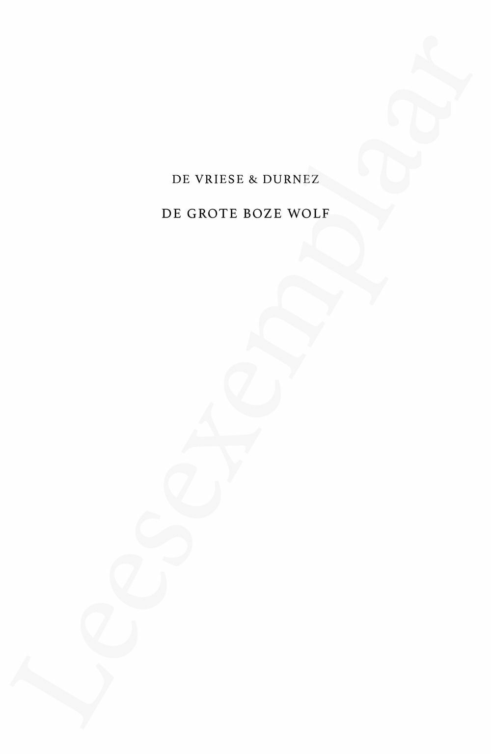 Preview: De grote boze wolf
