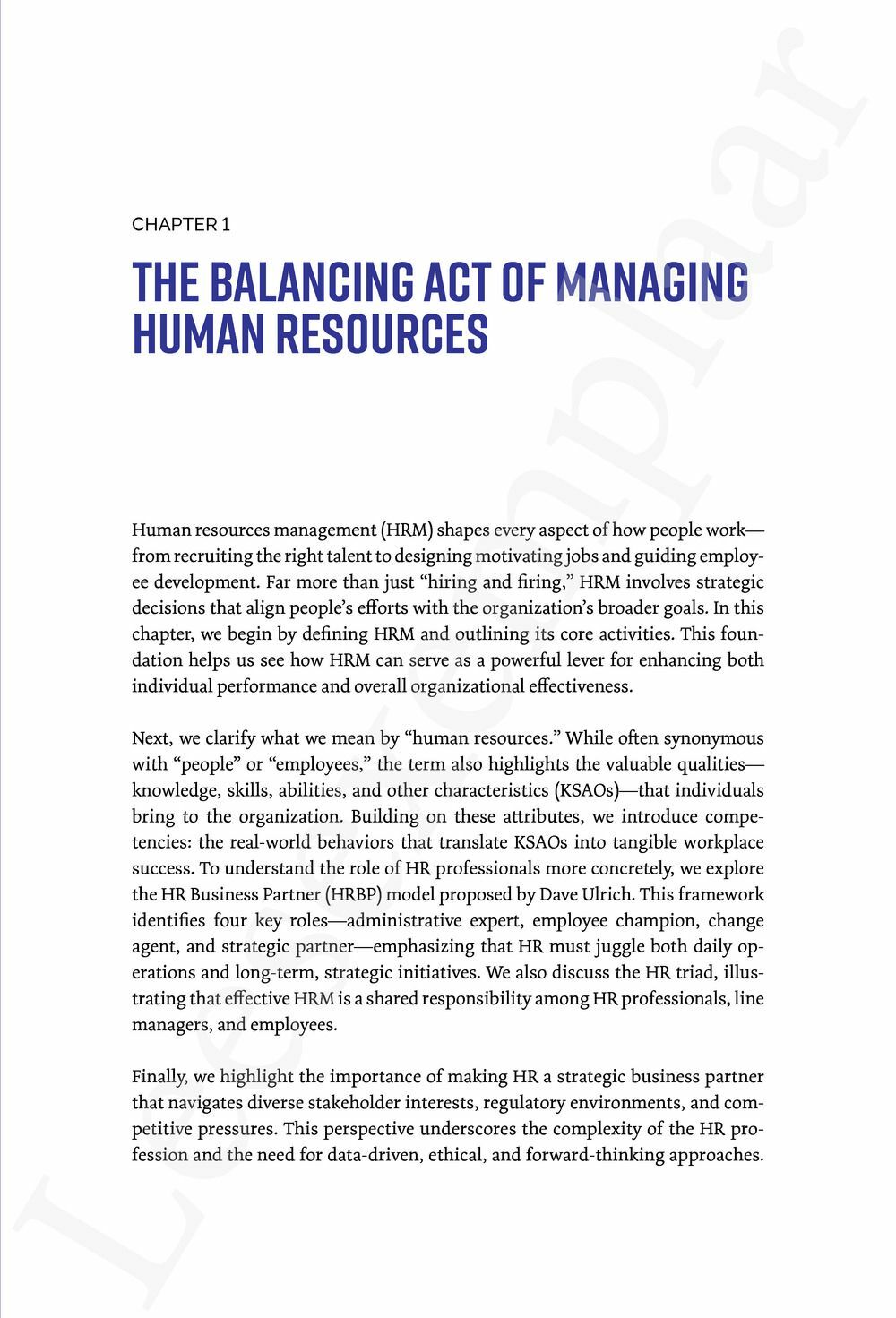 Preview: Strategic HRM in Action: Bridging Theory and Practice