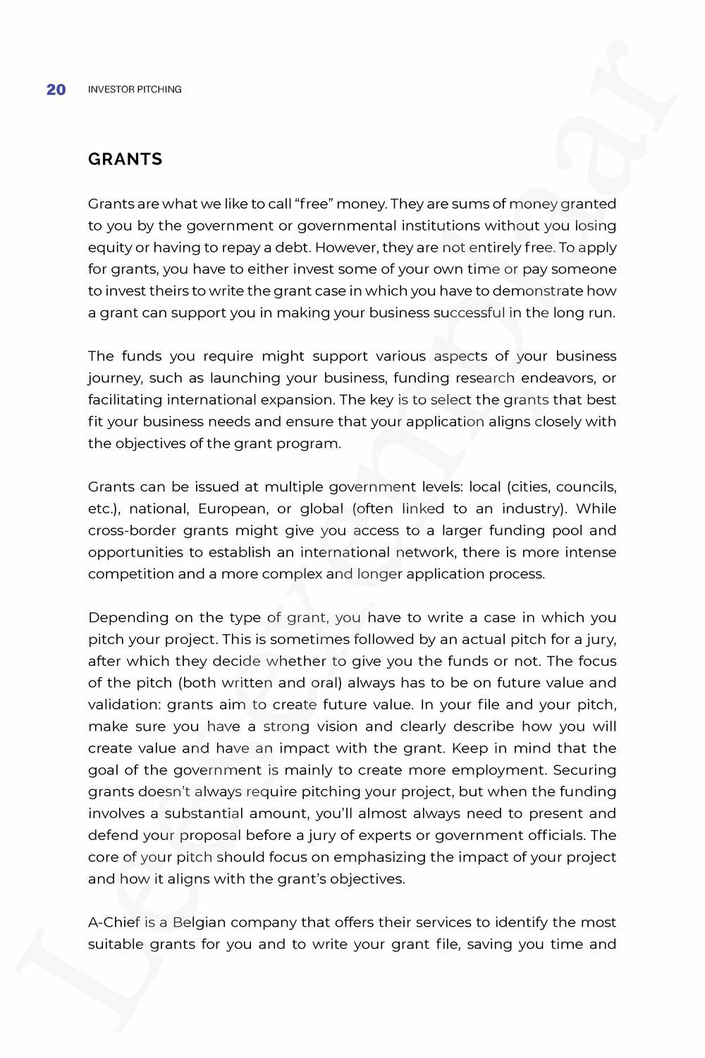 Preview: Investor pitching