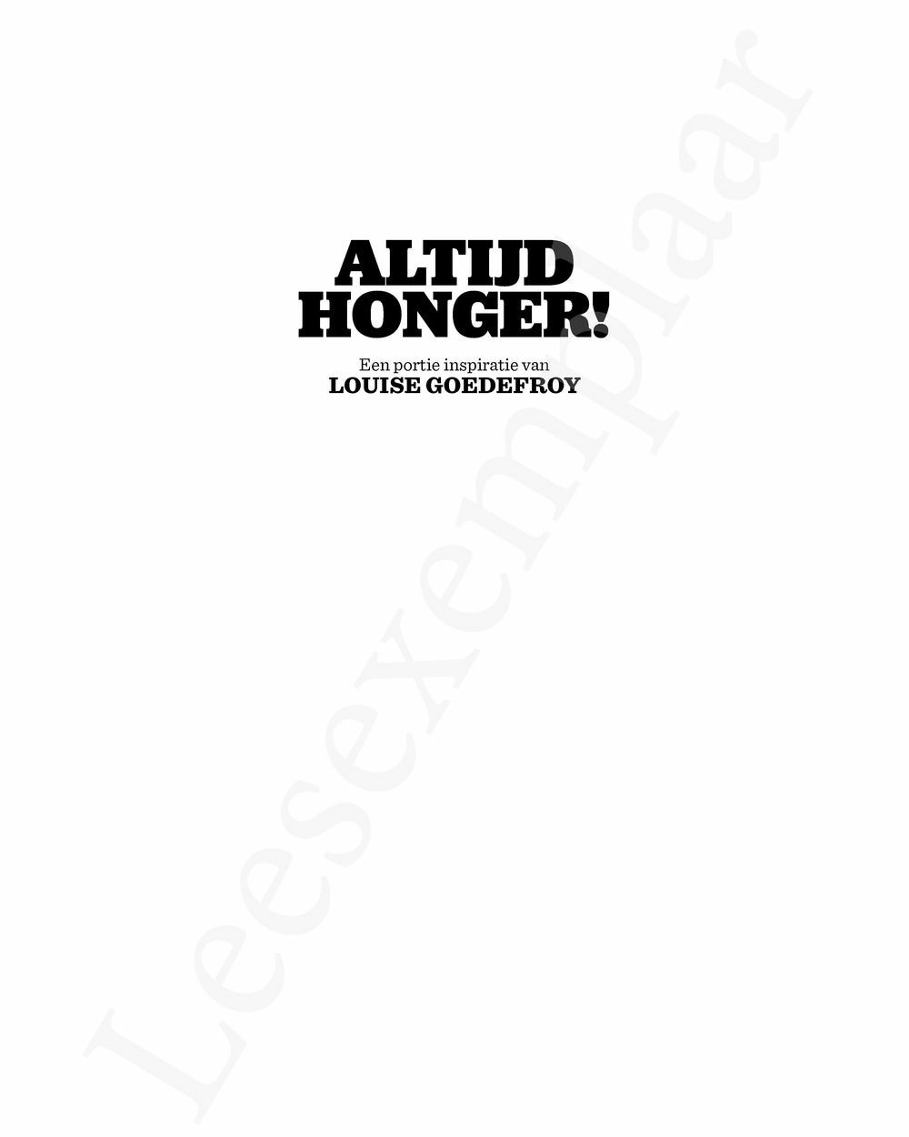 Preview: Altijd honger!
