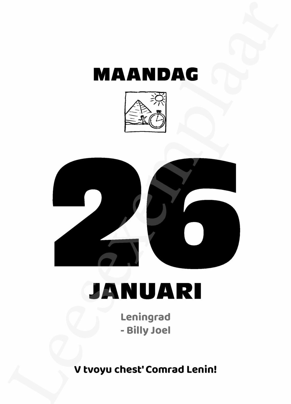 Preview: History Hits - Scheurkalender 2026