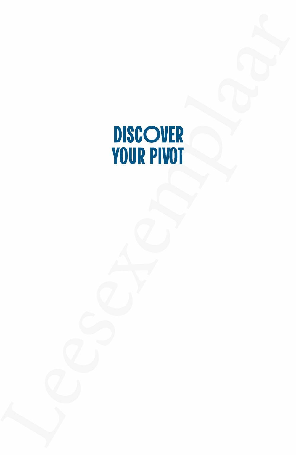 Preview: Discover Your Pivot (English edition)