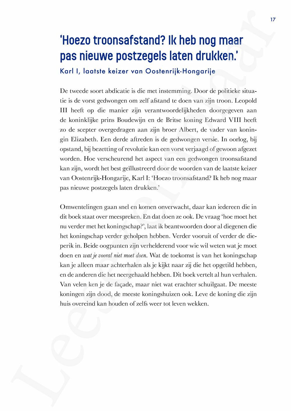 Preview: De koning is dood. Leve de koning!