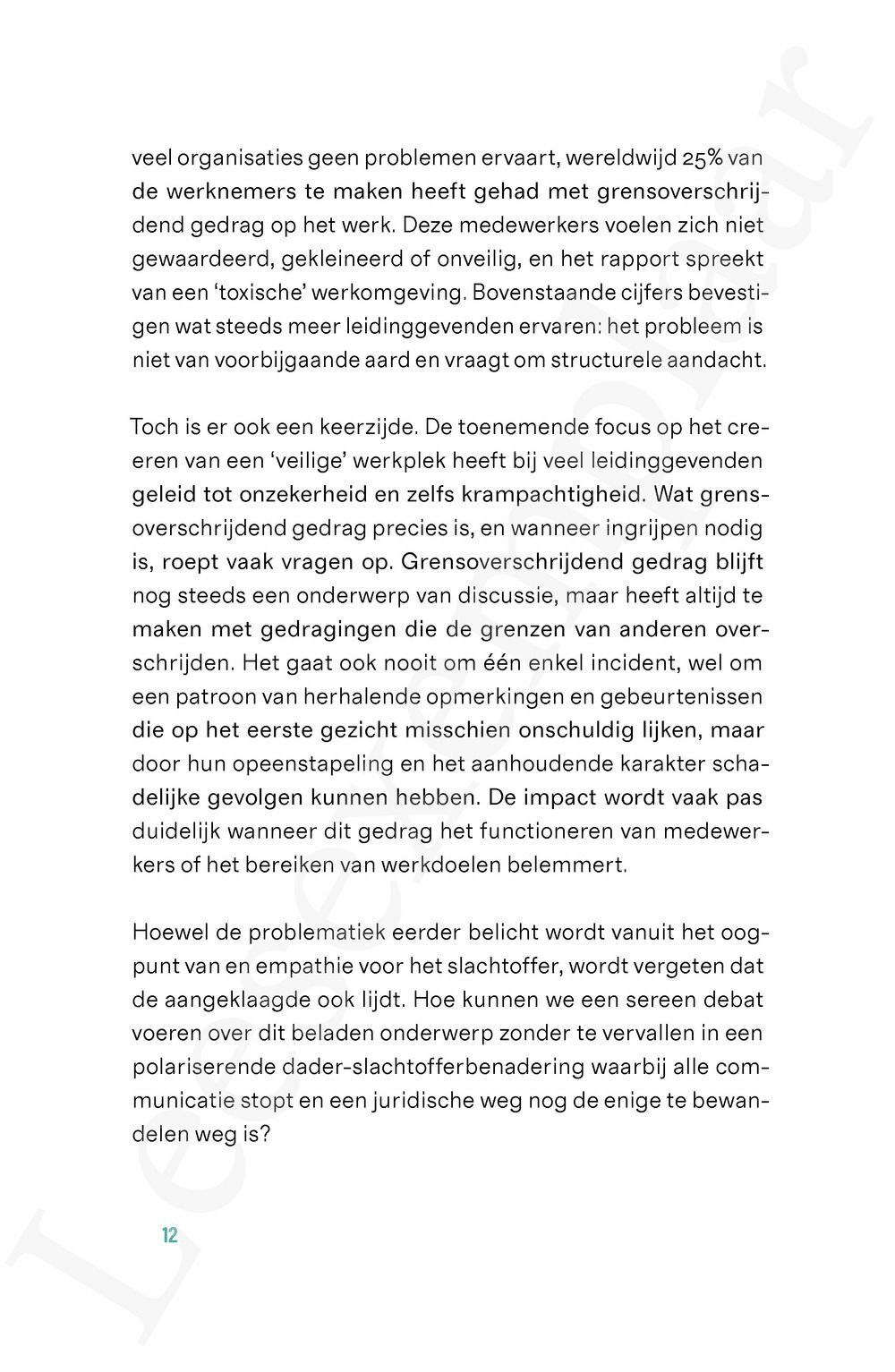 Preview: Grensoverschrijdend gedrag op het werk