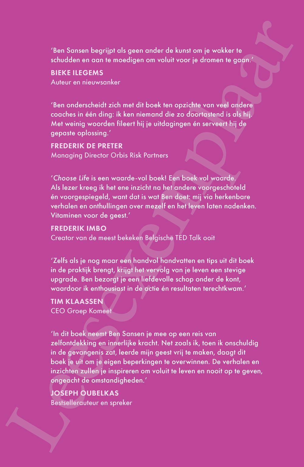 Preview: Choose Life