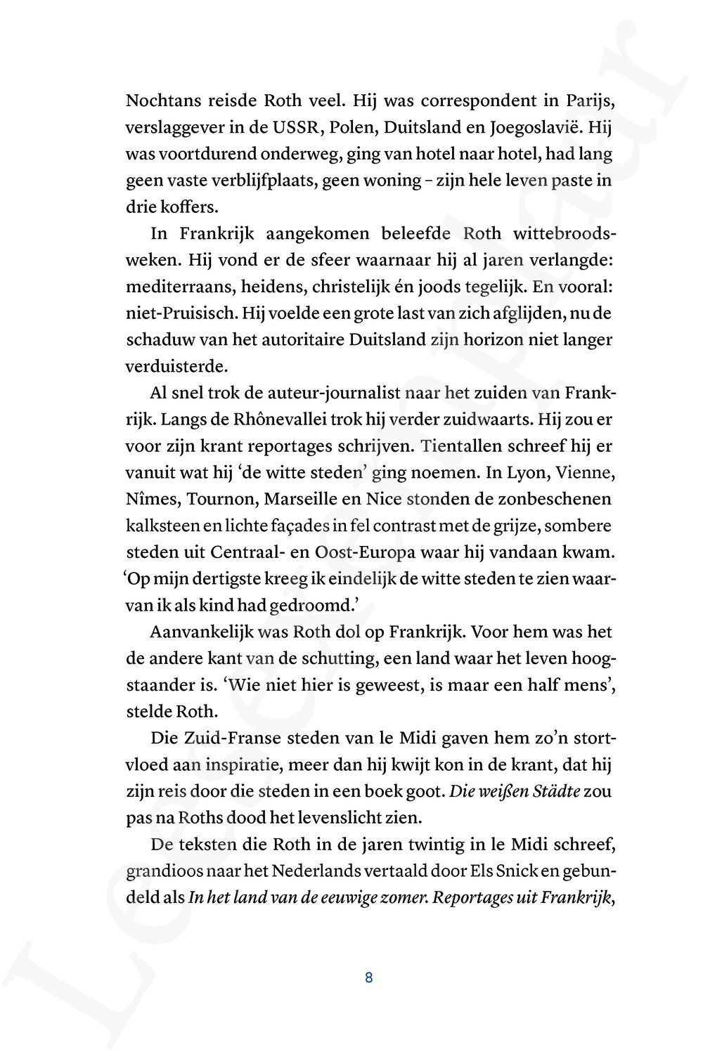 Preview: Als Roth in Frankrijk