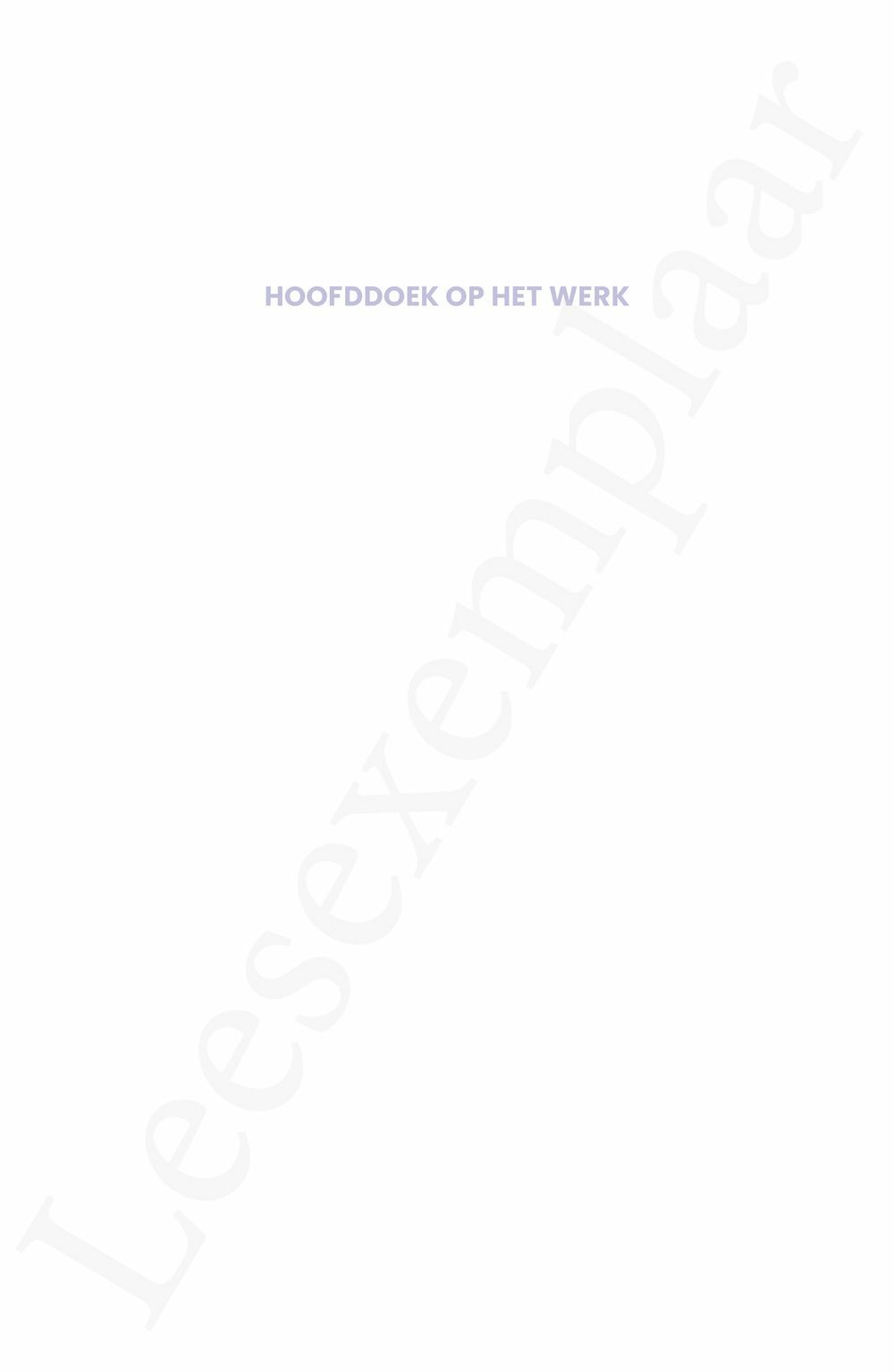 Preview: Hoofddoek op het werk