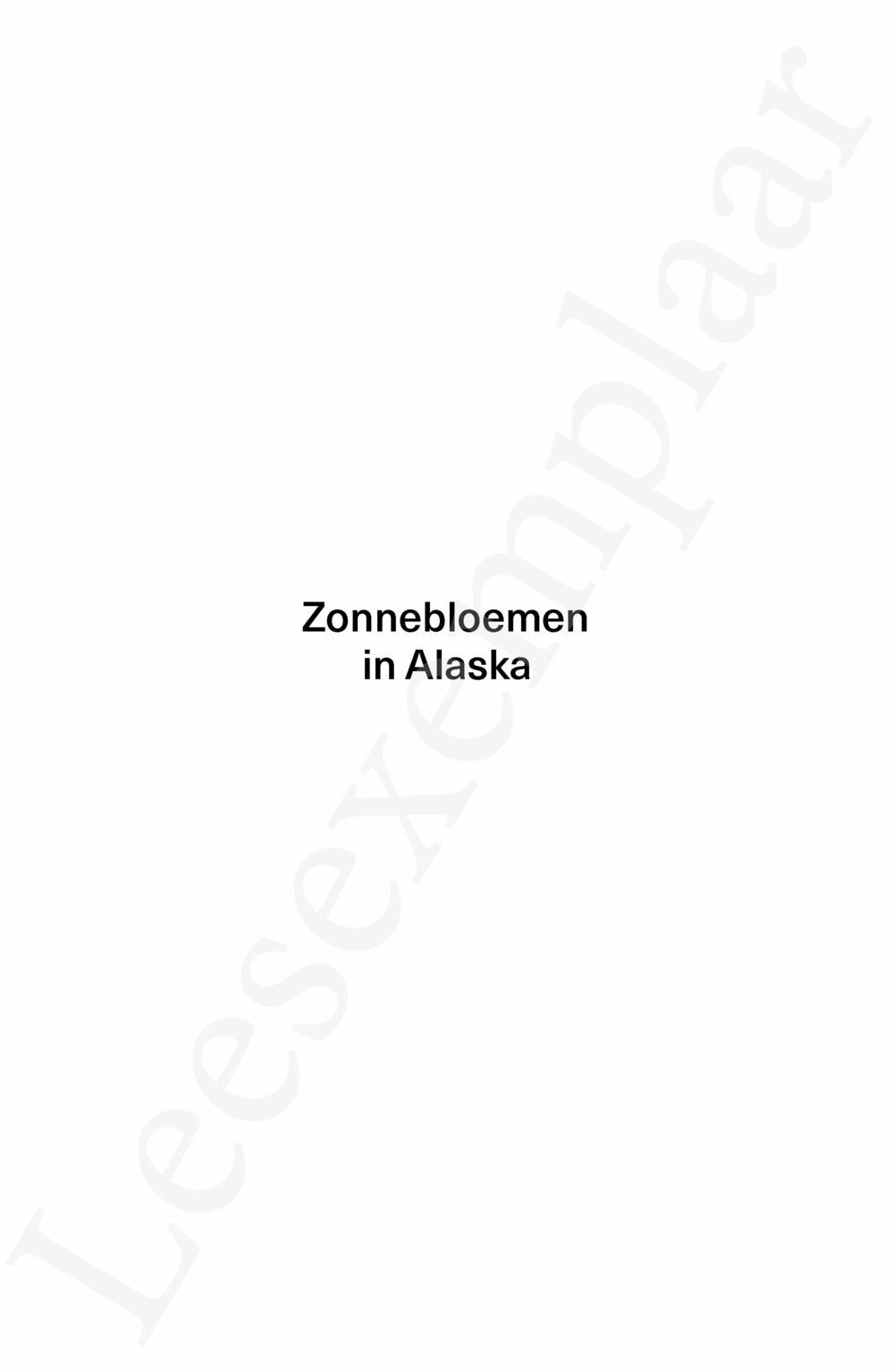 Preview: Zonnebloemen in Alaska