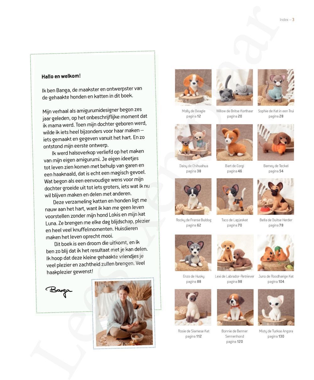 Preview: Amigurumi Honden en katten