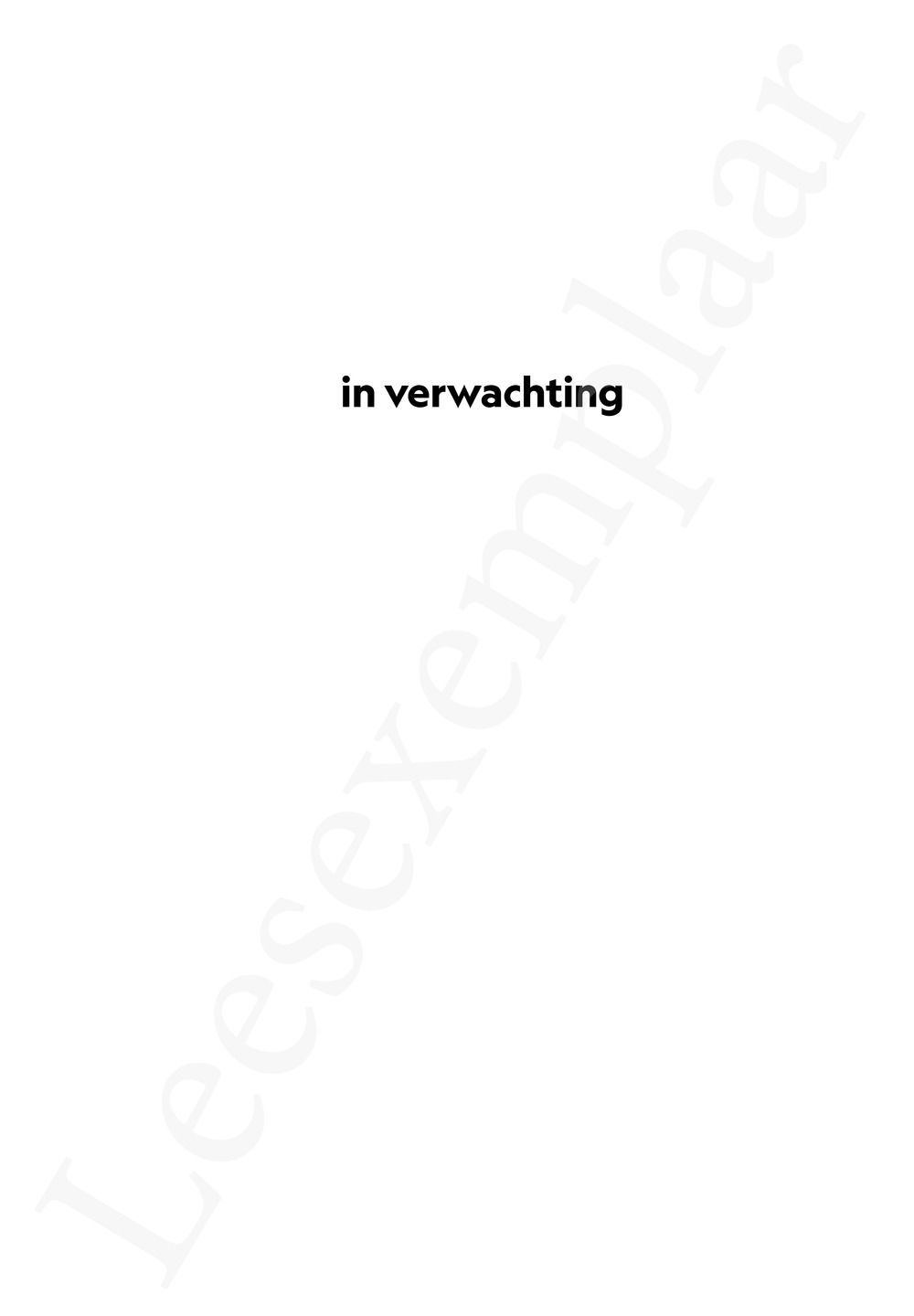 Preview: In verwachting