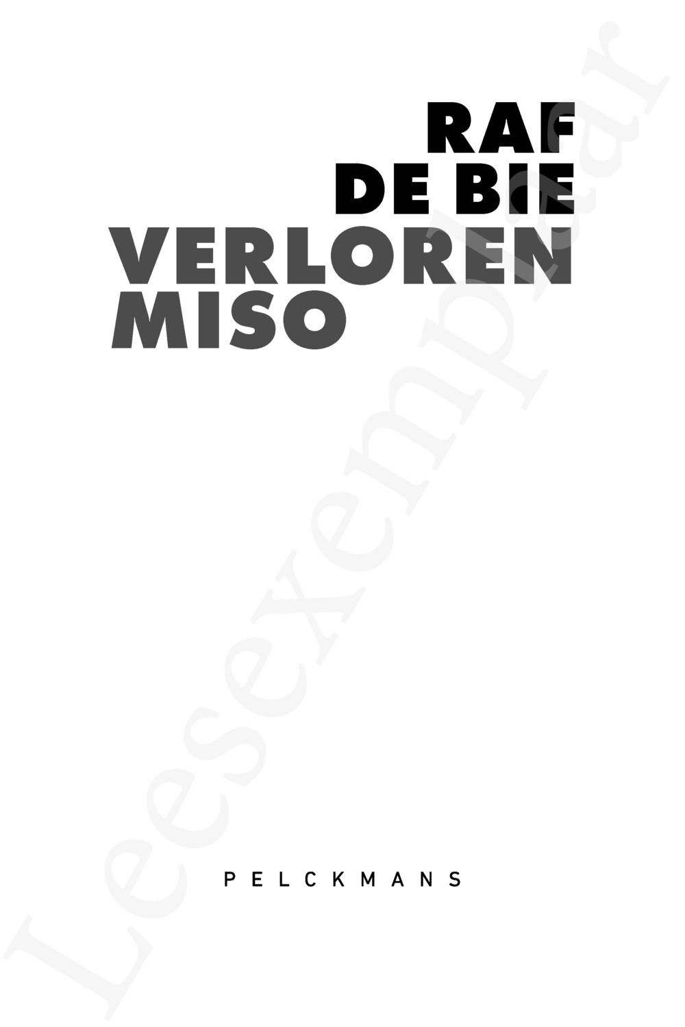 Preview: Verloren miso
