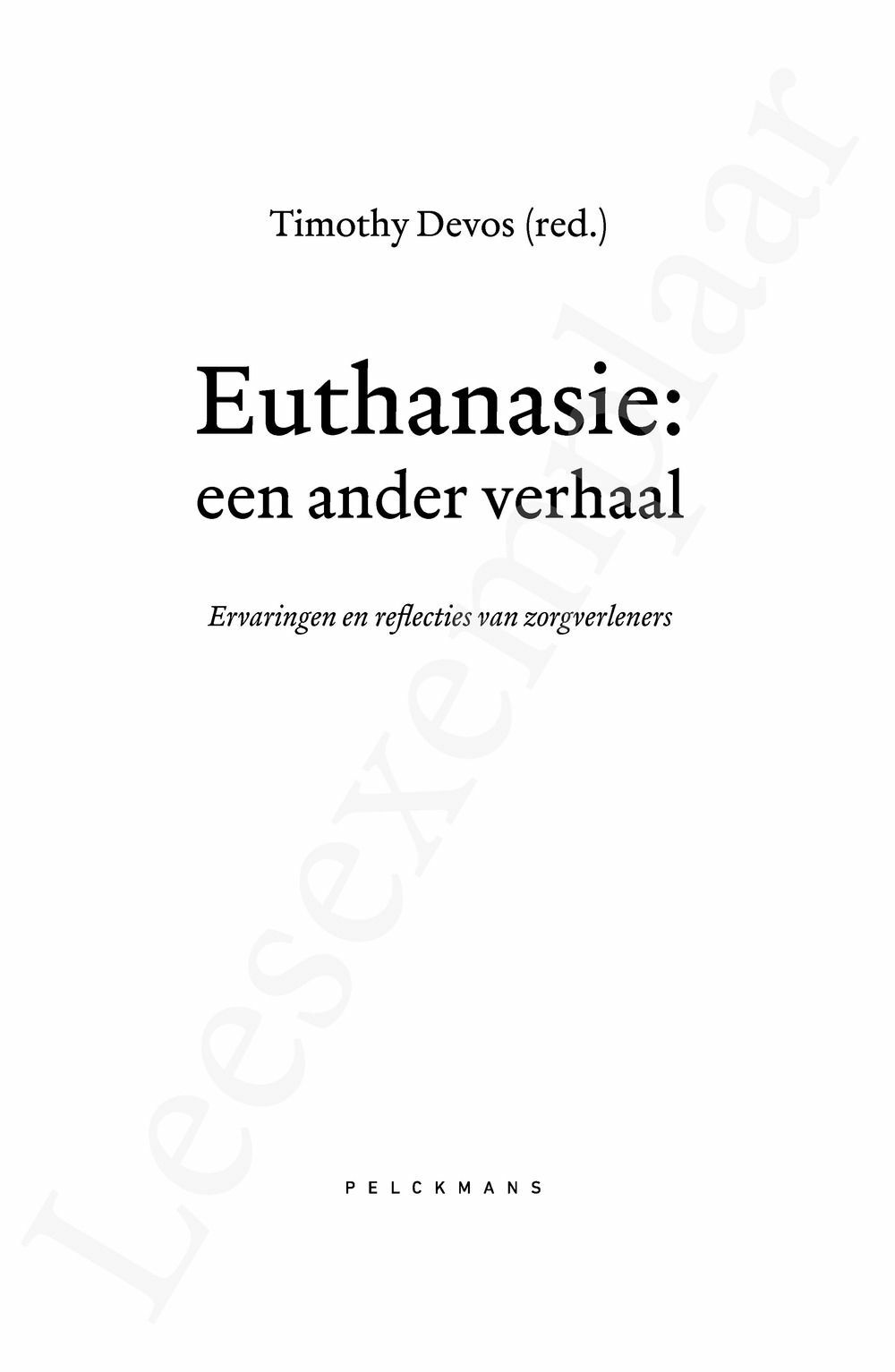 Preview: Euthanasie: een ander verhaal