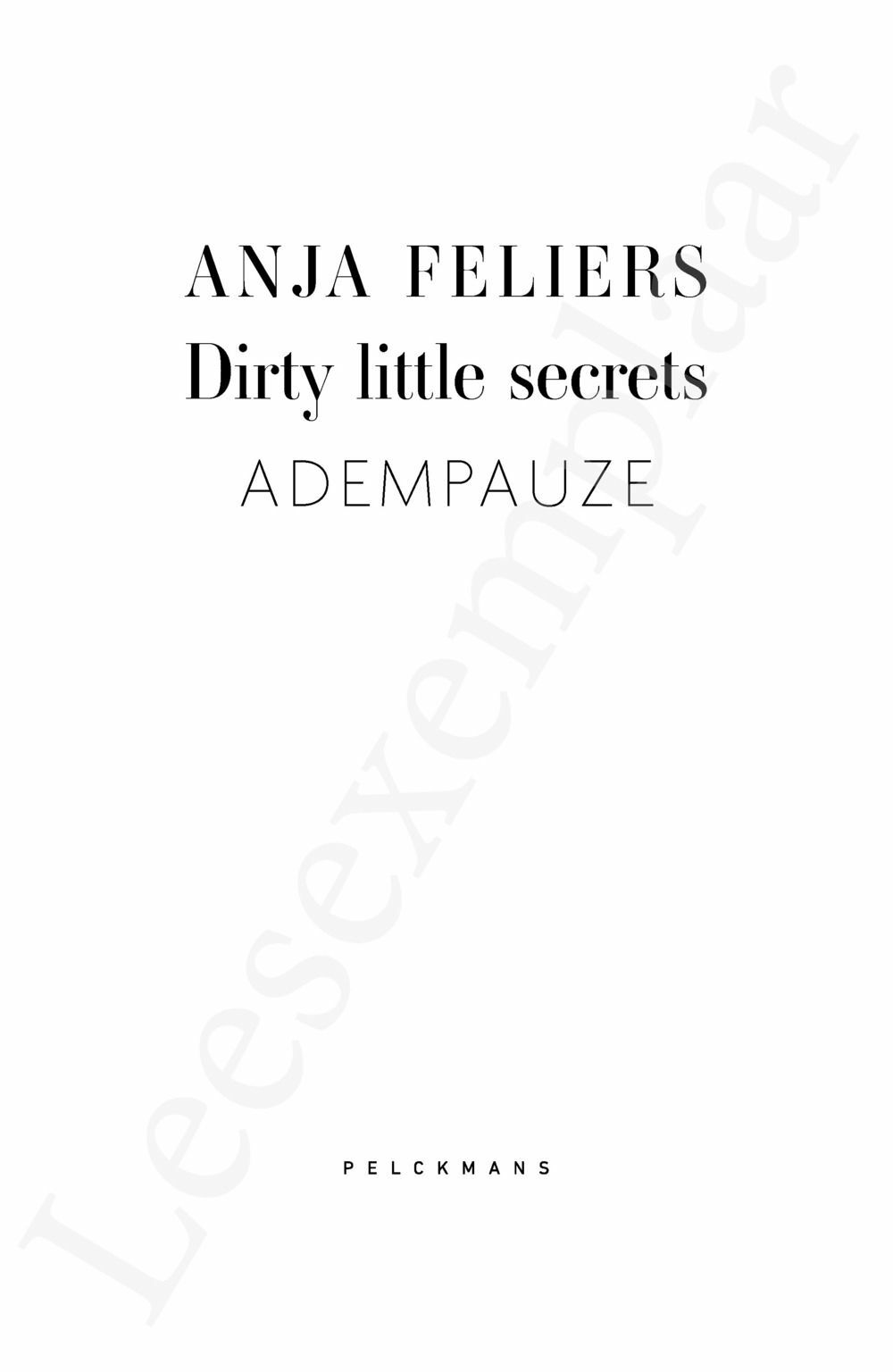 Preview: Dirty Little Secrets: Adempauze