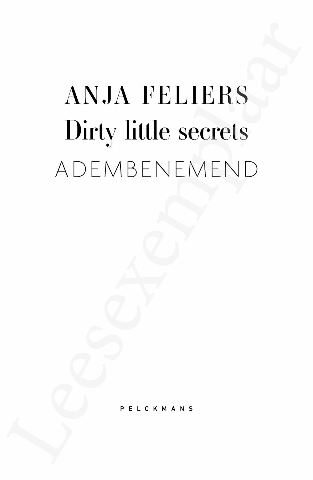 Preview: Dirty Little Secrets: Adembenemend