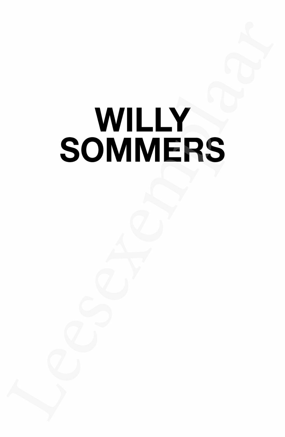 Preview: Willy Sommers