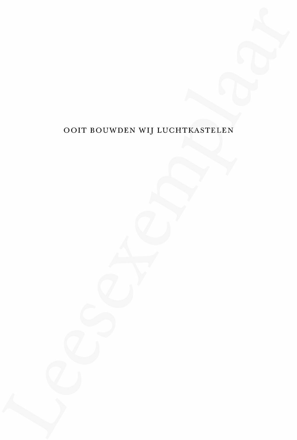 Preview: Ooit bouwden wij luchtkastelen