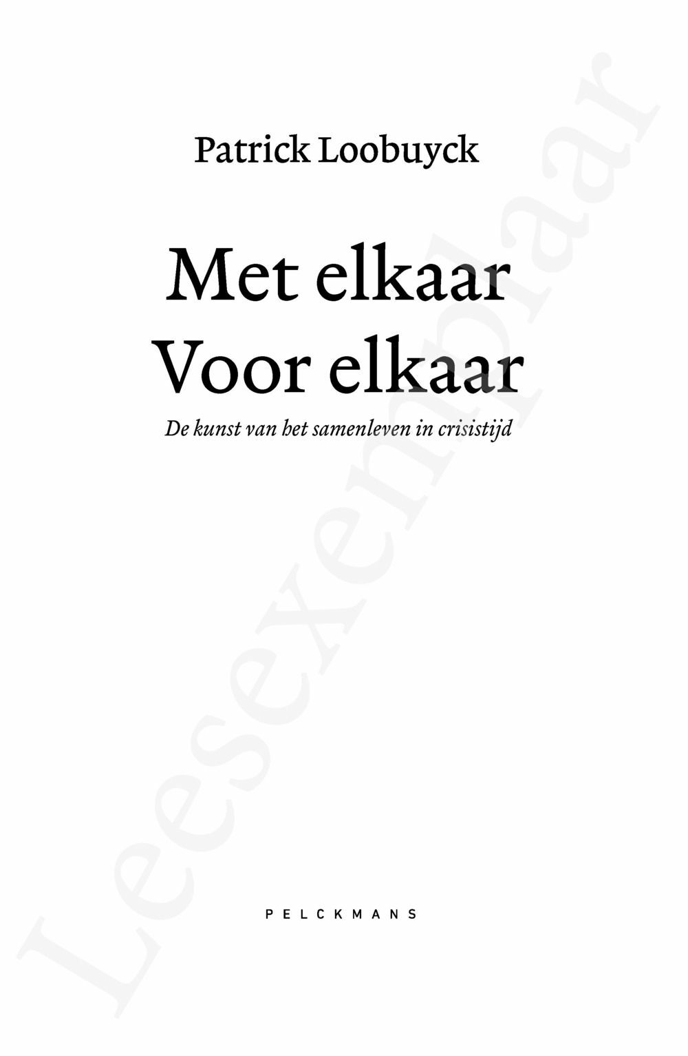 Preview: Met elkaar - Voor elkaar