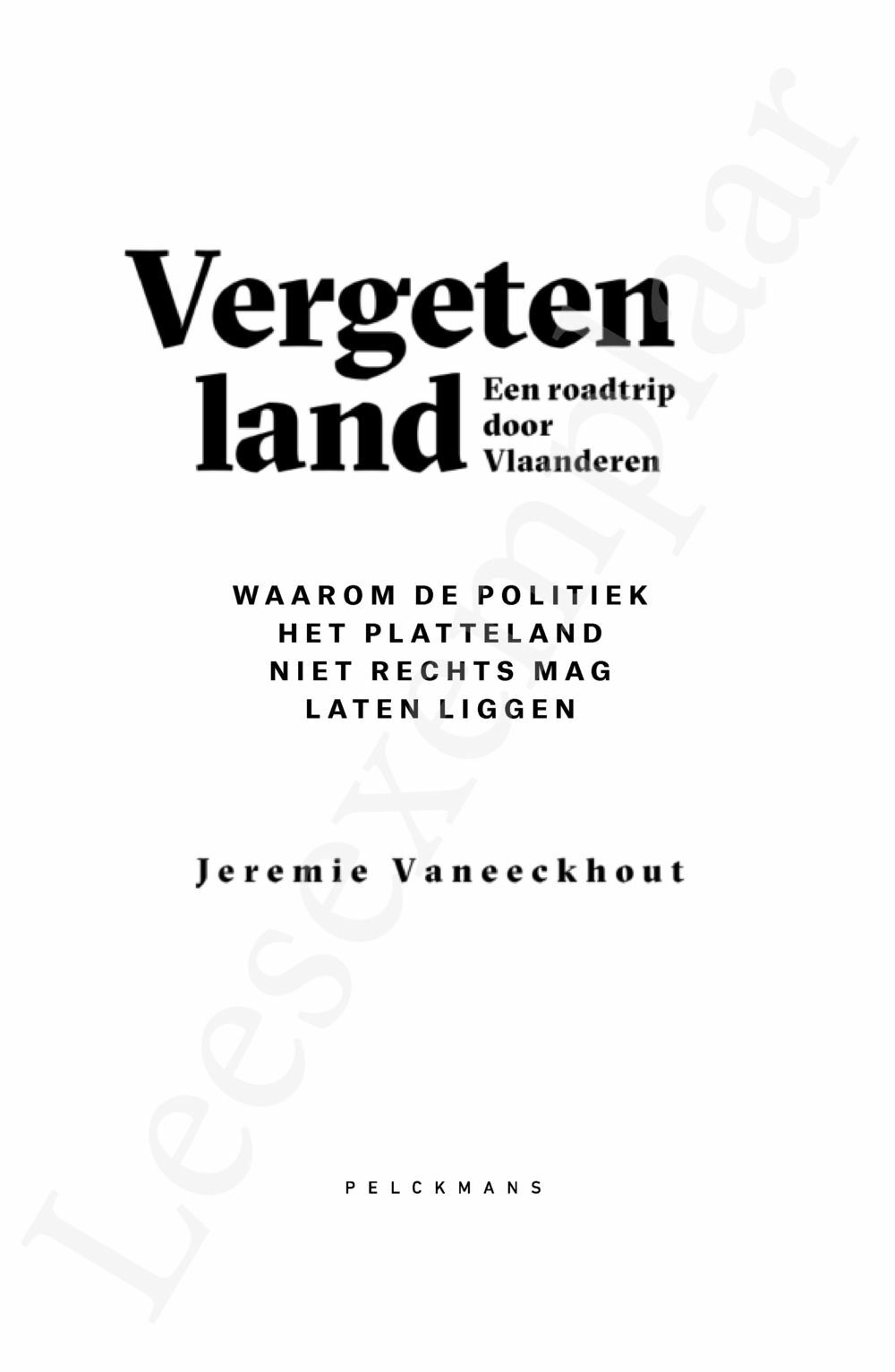 Preview: Vergeten land