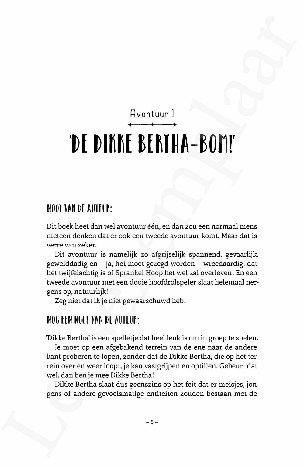 Preview: Sprankel Hoop: De Dikke Bertha-bom