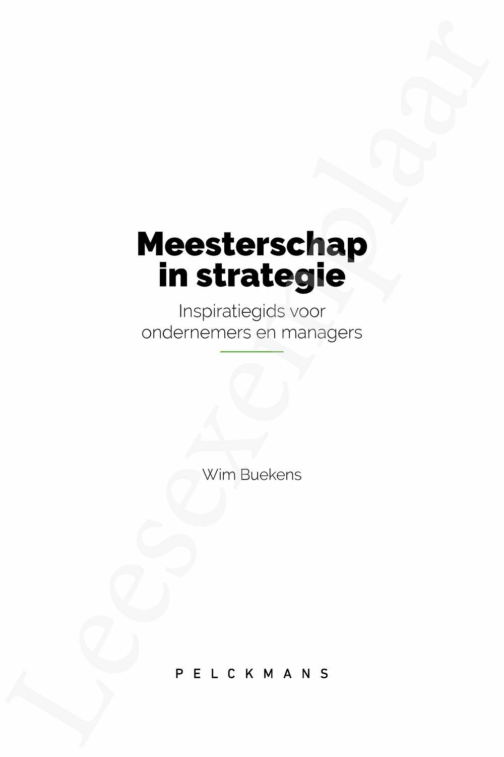 Preview: Meesterschap in strategie