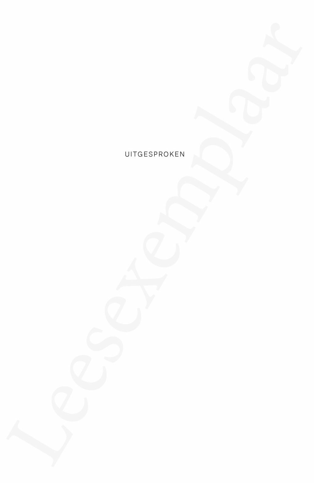 Preview: Uitgesproken
