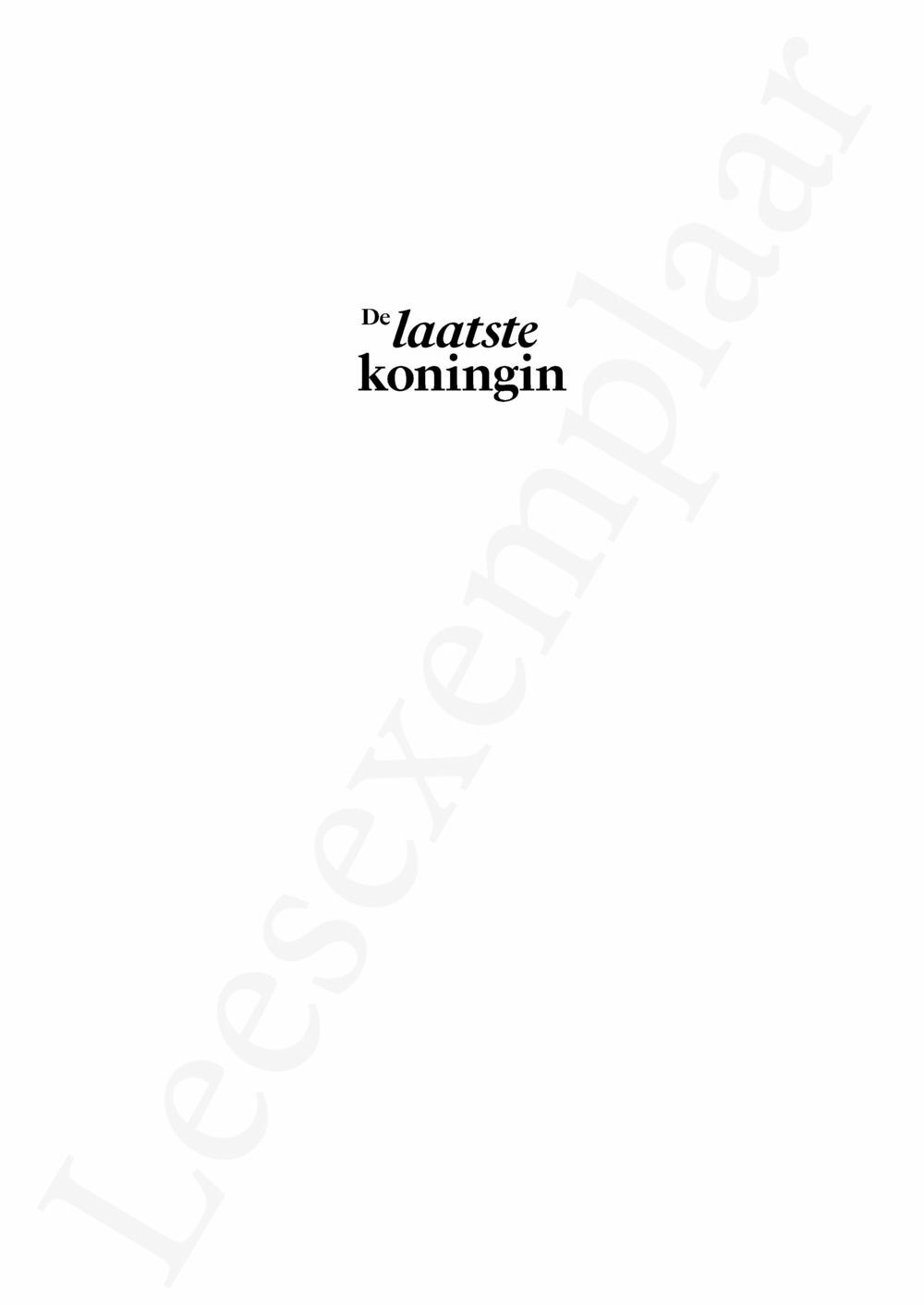 Preview: De laatste koningin - hardcover