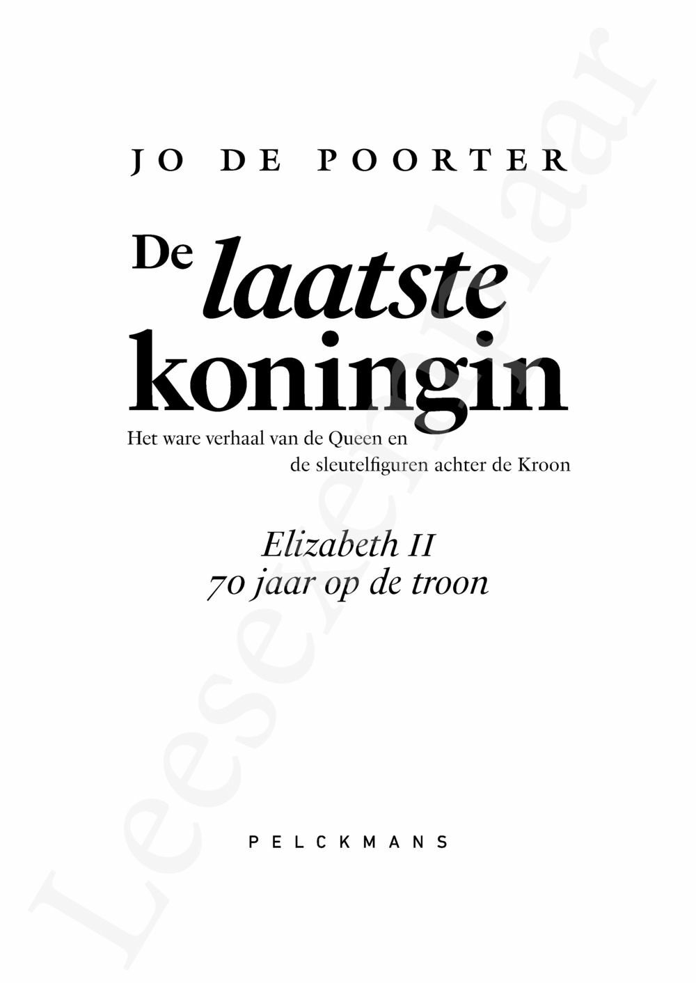 Preview: De laatste koningin - hardcover