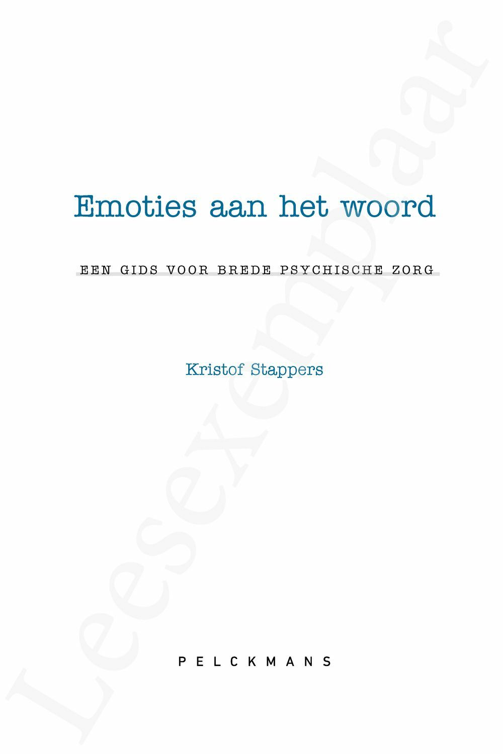 Preview: Emoties aan het woord