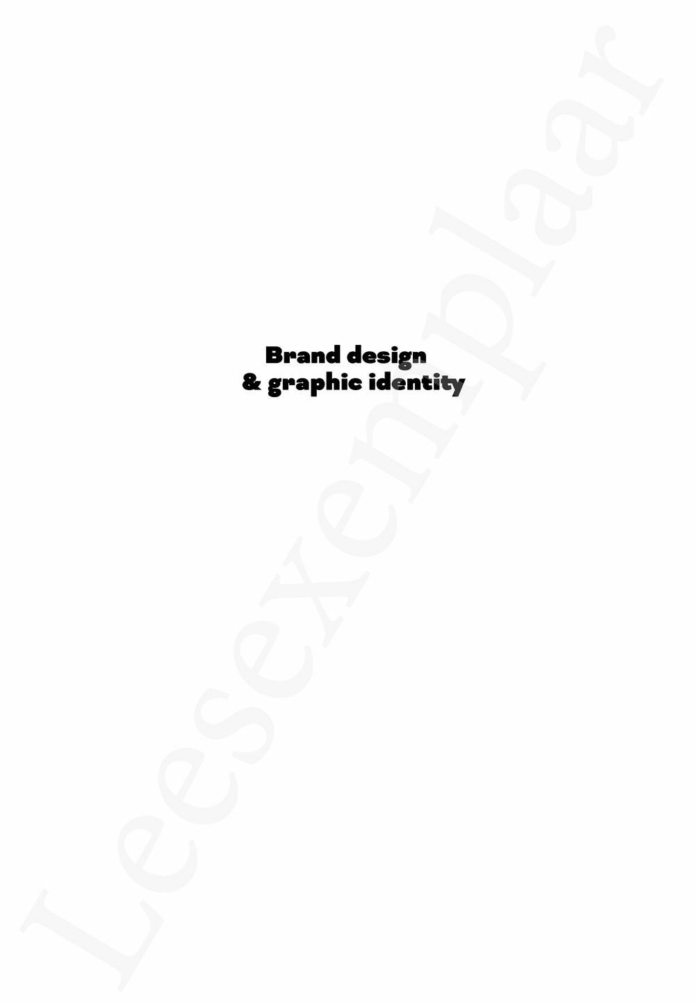 Preview: Brand design en graphic identity
