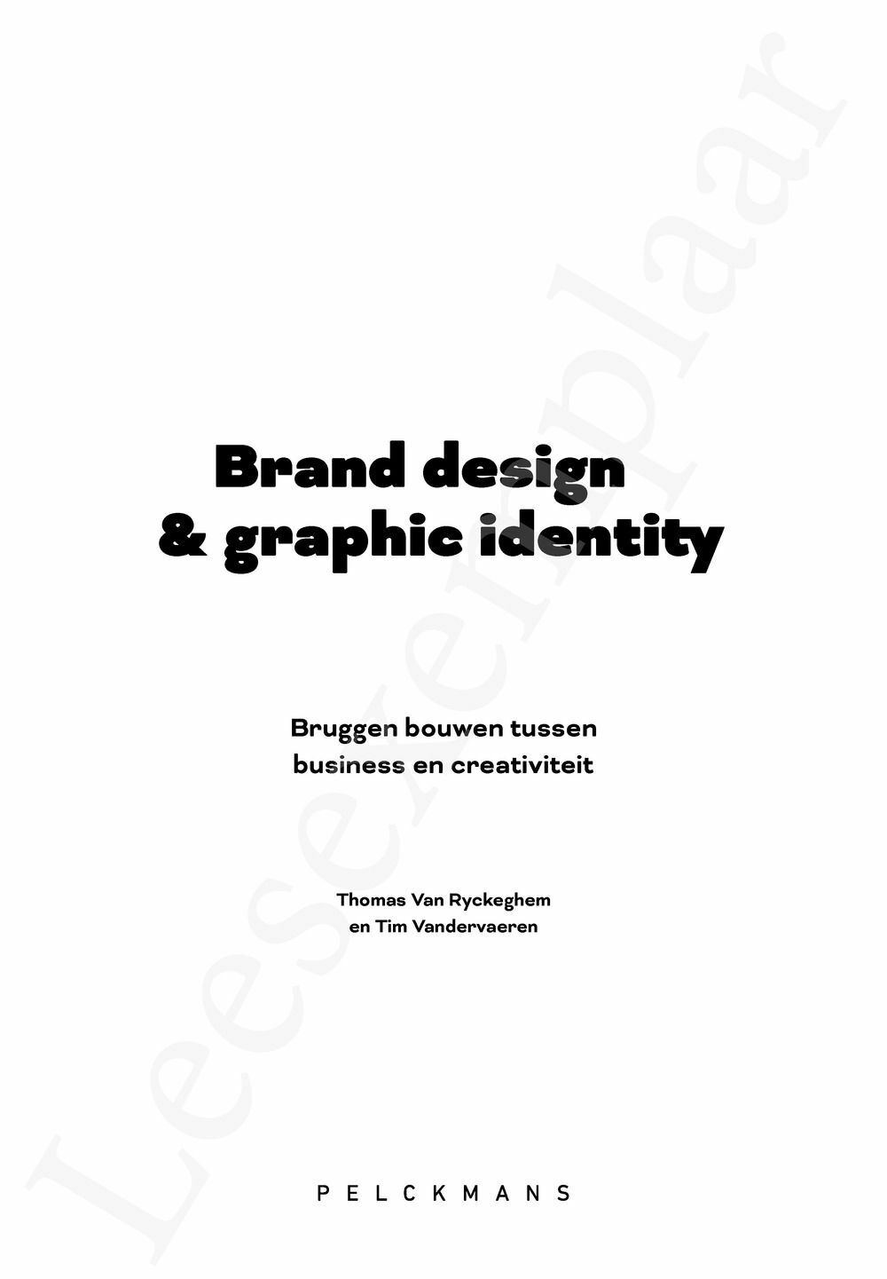 Preview: Brand design en graphic identity