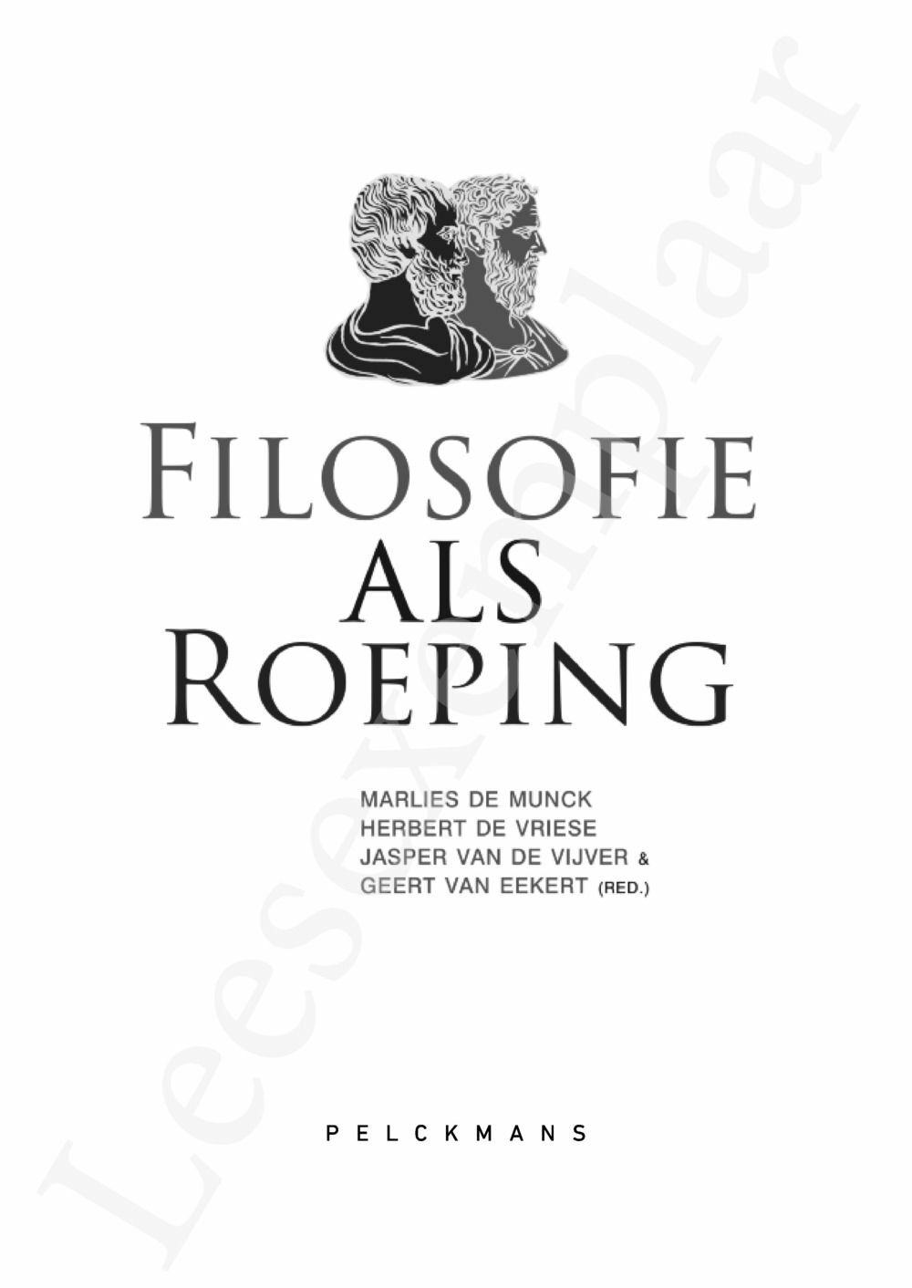 Preview: Filosofie als roeping