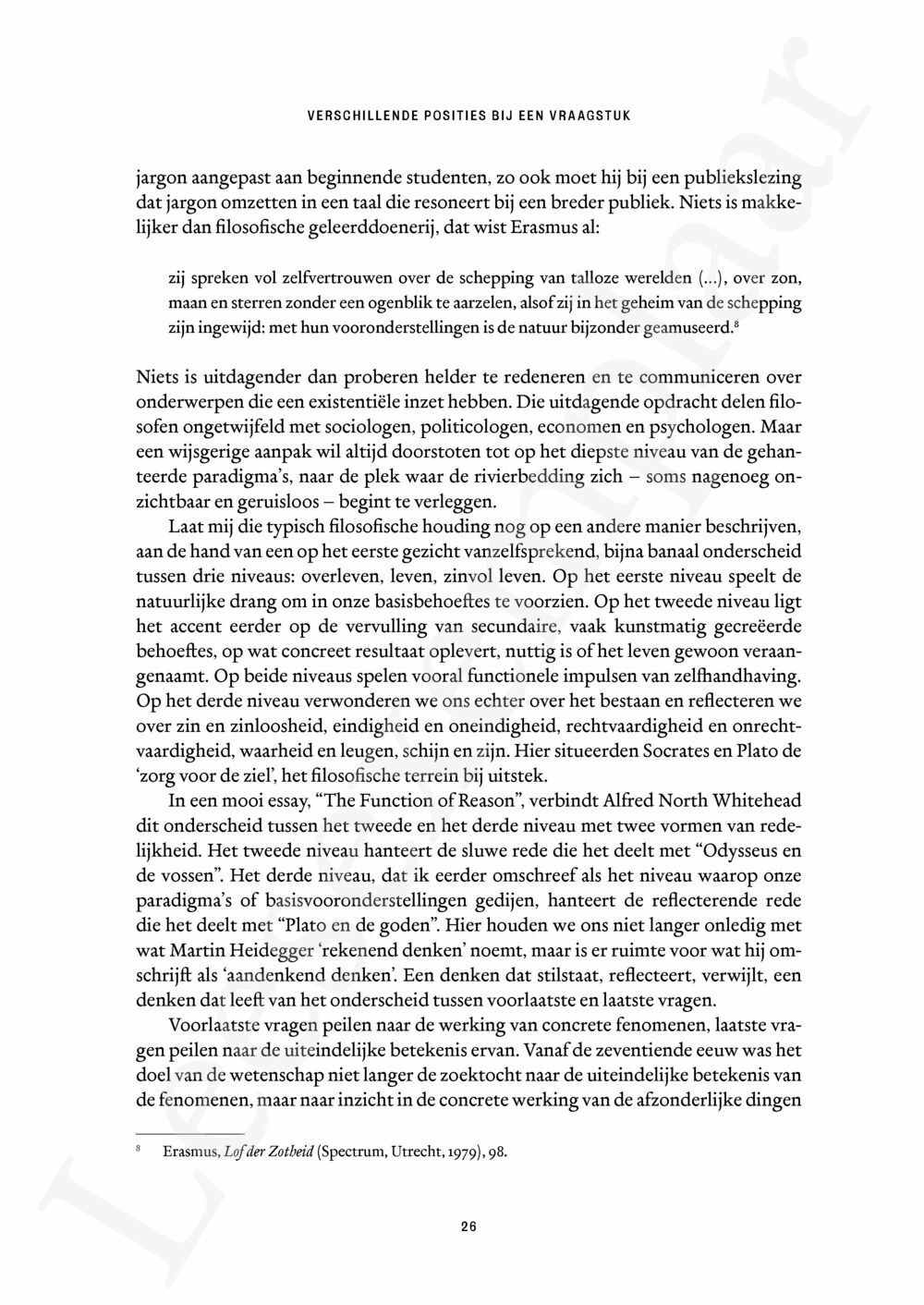 Preview: Filosofie als roeping