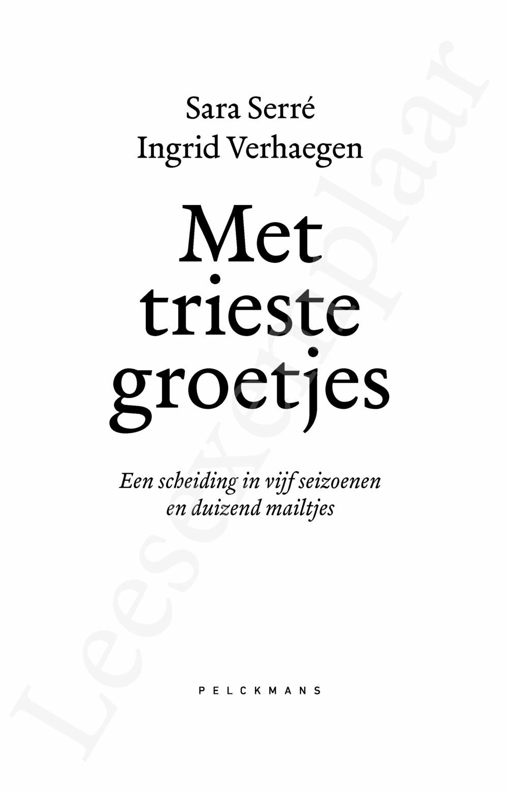 Preview: Met trieste groetjes