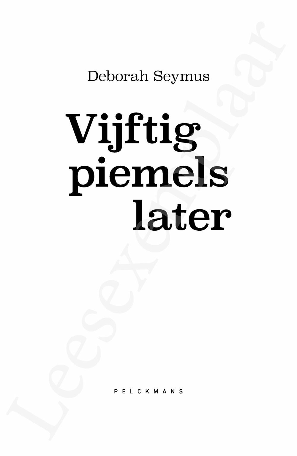 Preview: Vijftig piemels later