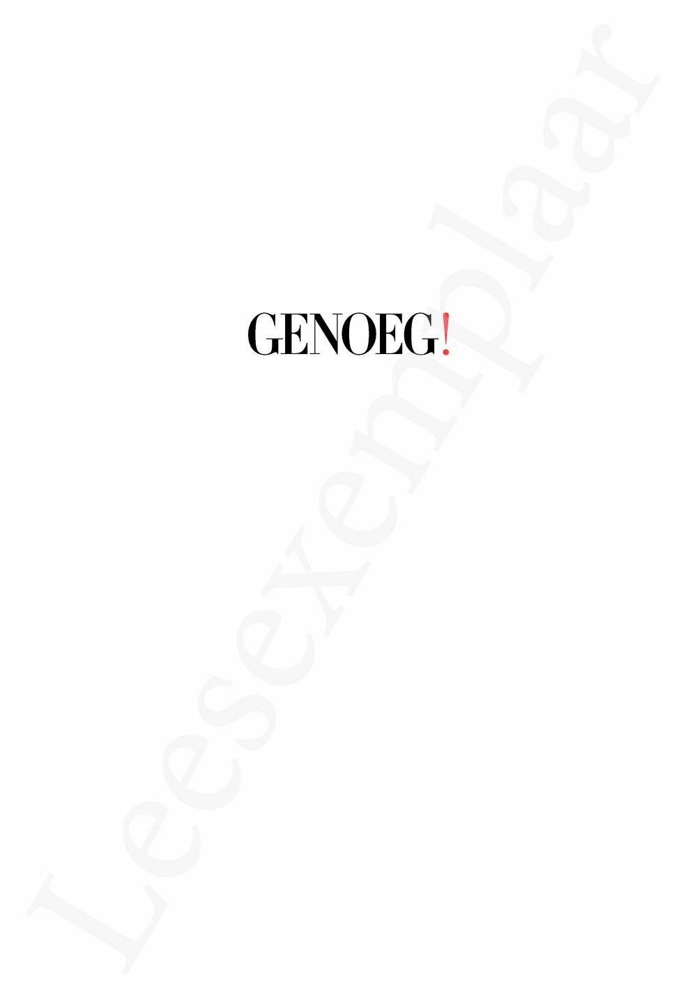 Preview: Genoeg