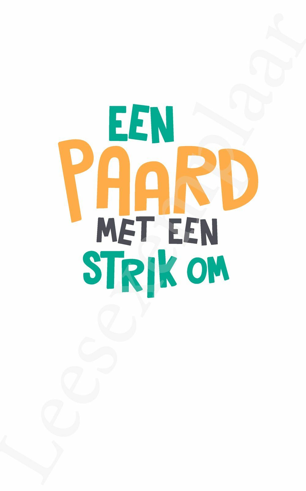 Preview: Een paard met een strik om