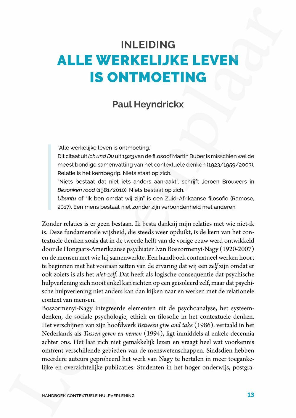 Preview: Handboek contextuele hulpverlening