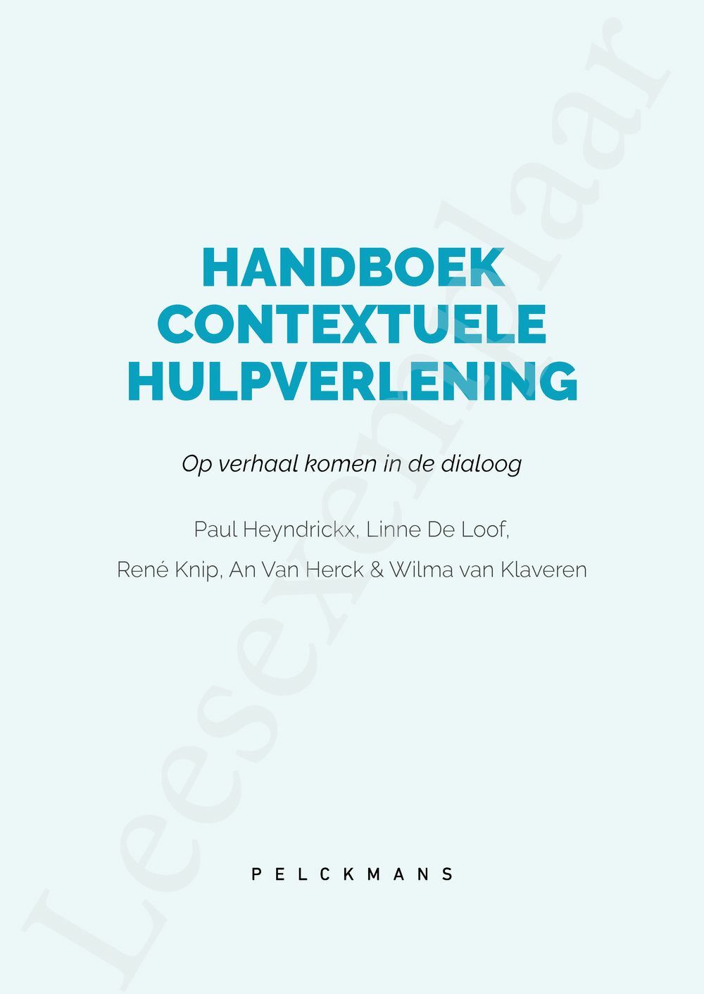 Preview: Handboek contextuele hulpverlening