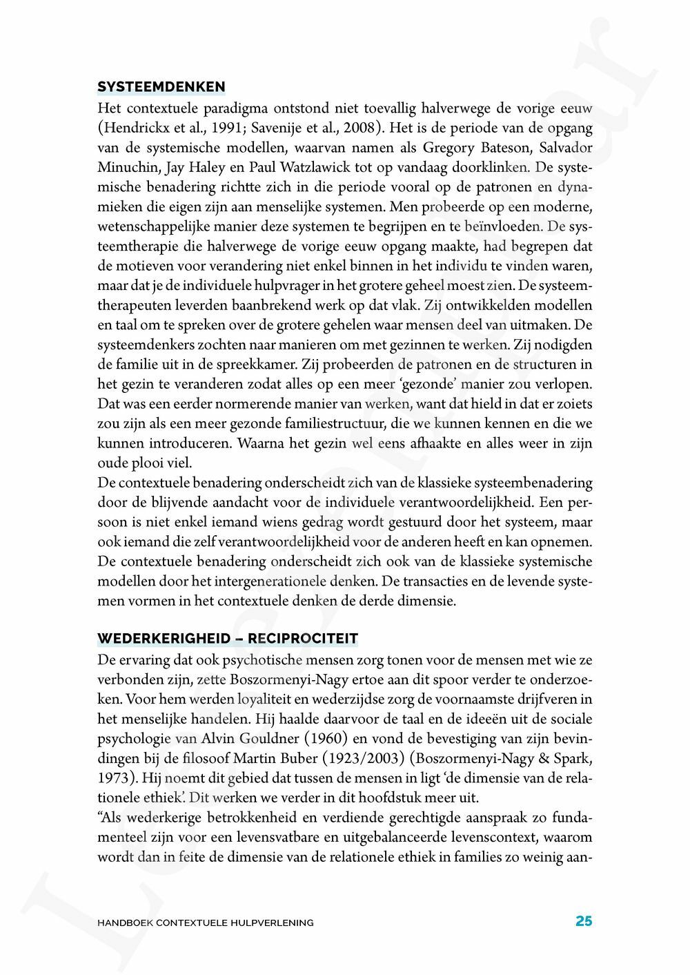 Preview: Handboek contextuele hulpverlening
