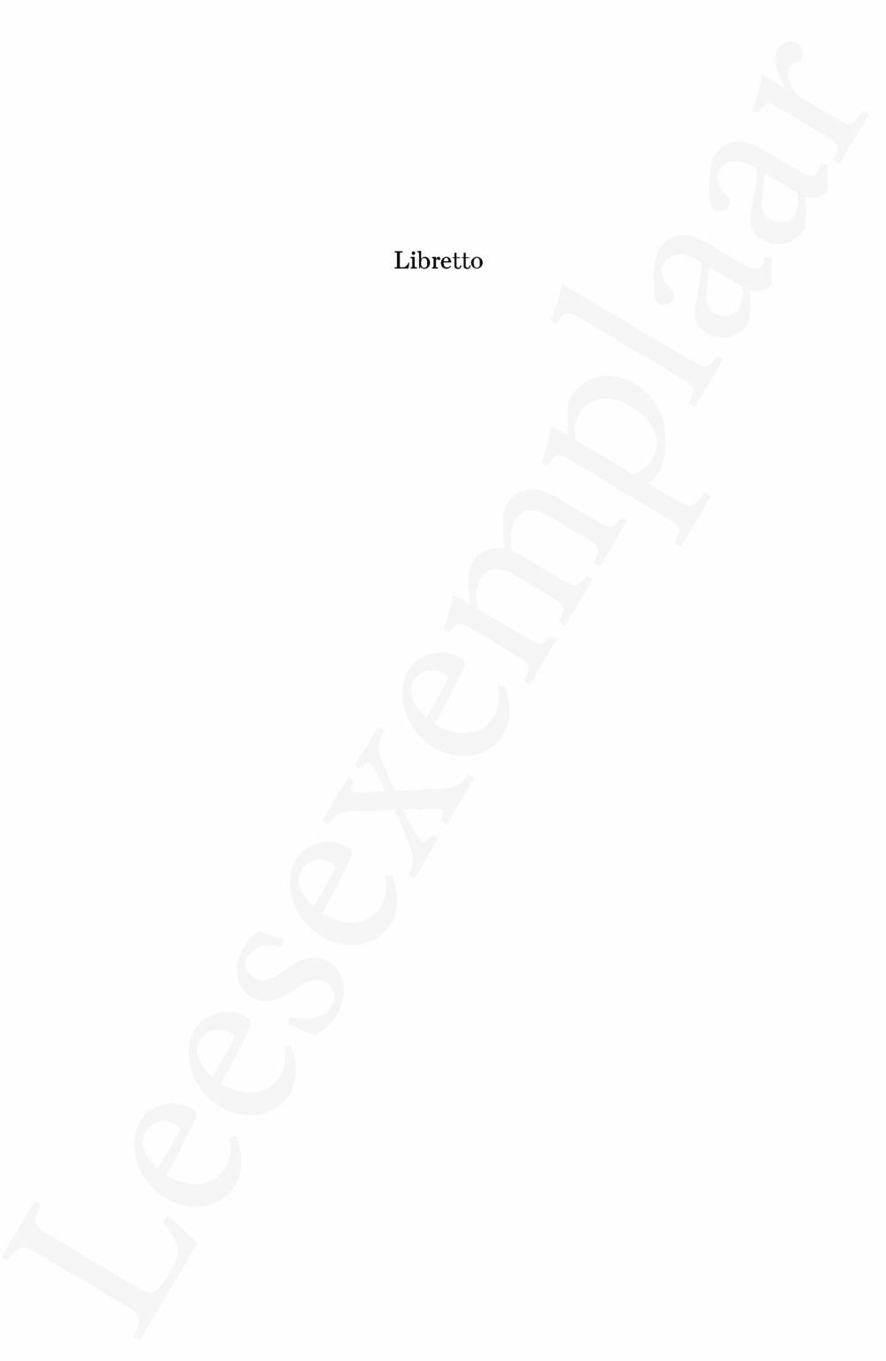 Preview: Libretto