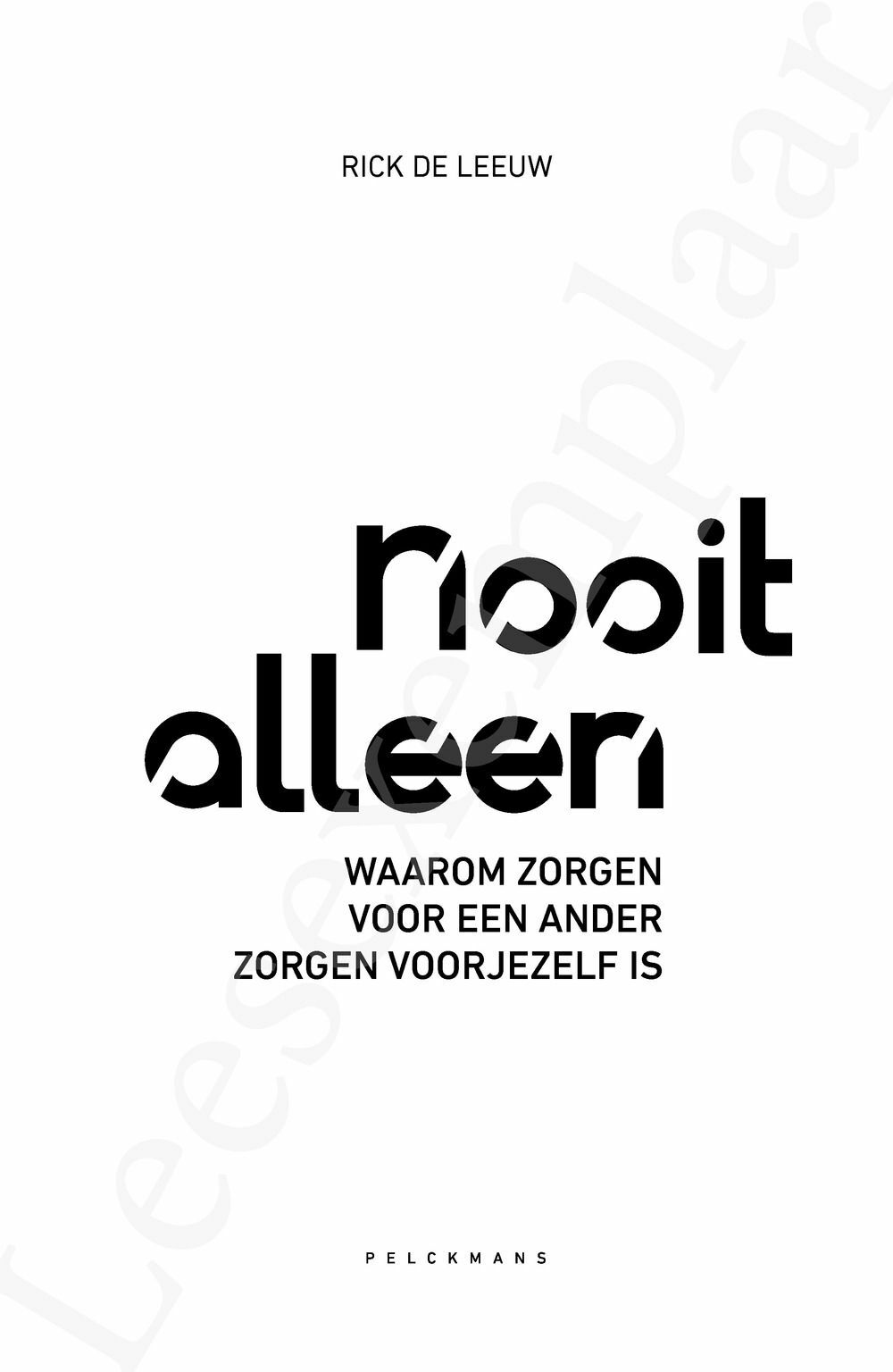Preview: Nooit alleen