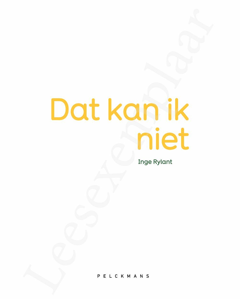 Preview: Dat kan ik niet, dat kan ik wel