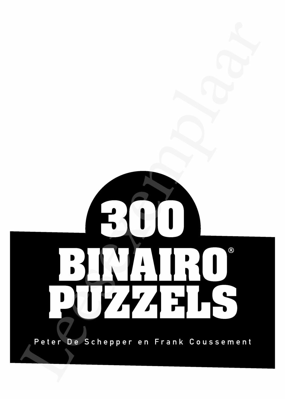 Preview: 300 Binairo puzzels