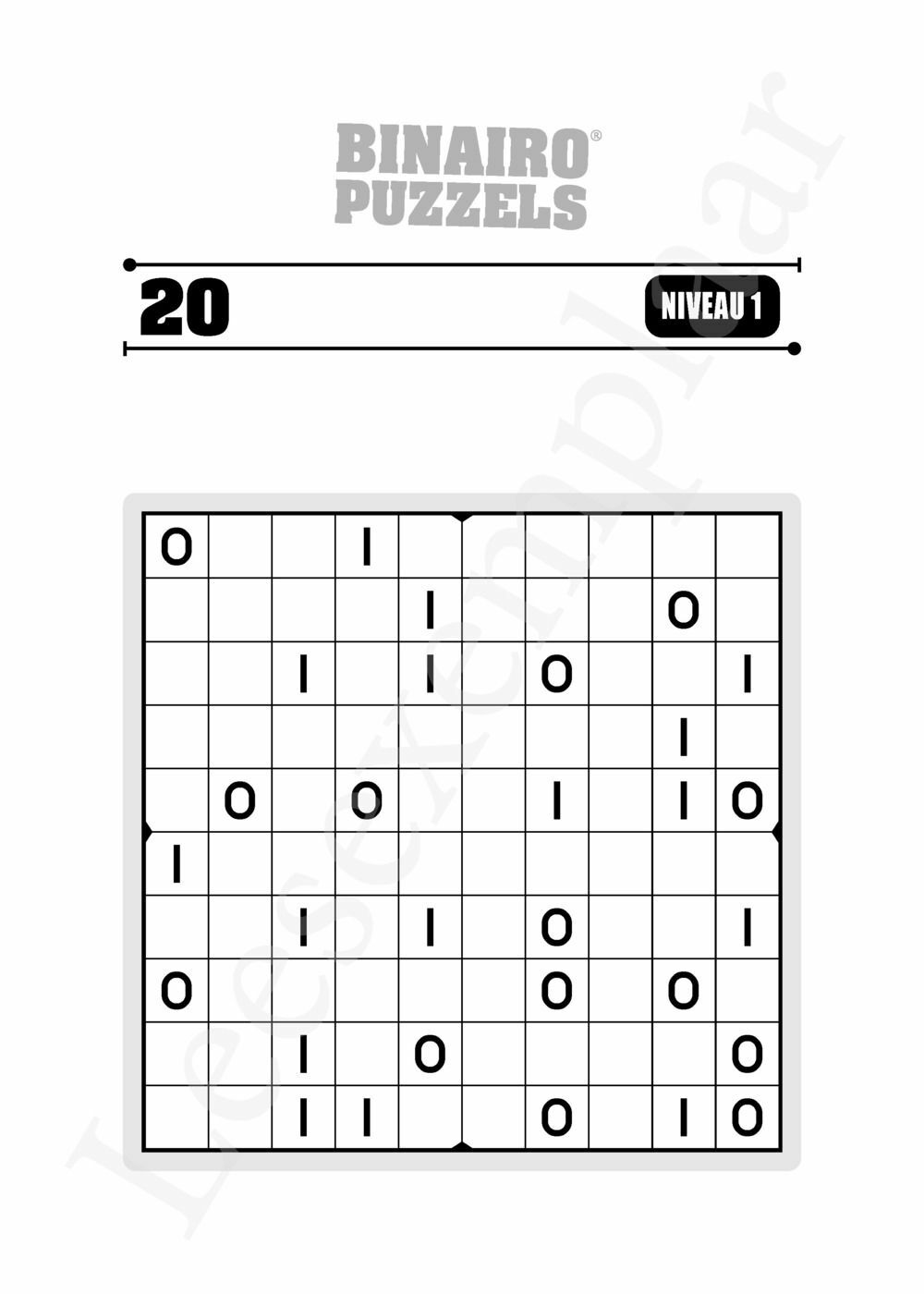 Preview: 300 Binairo puzzels