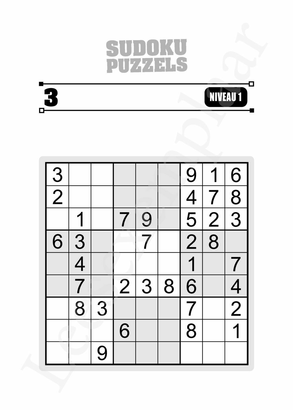 Preview: 300 Sudoku puzzels