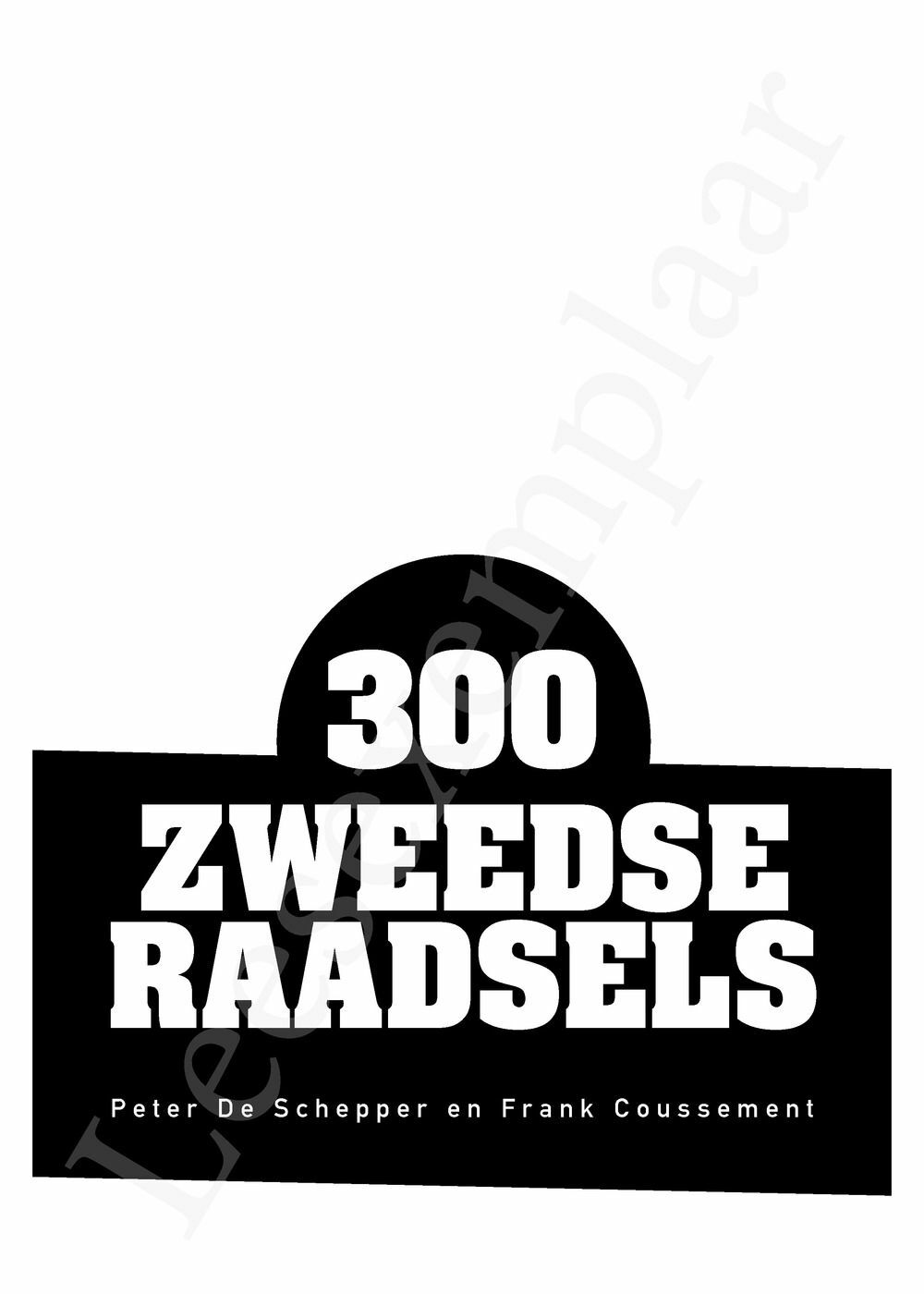 Preview: 300 Zweedse raadsels