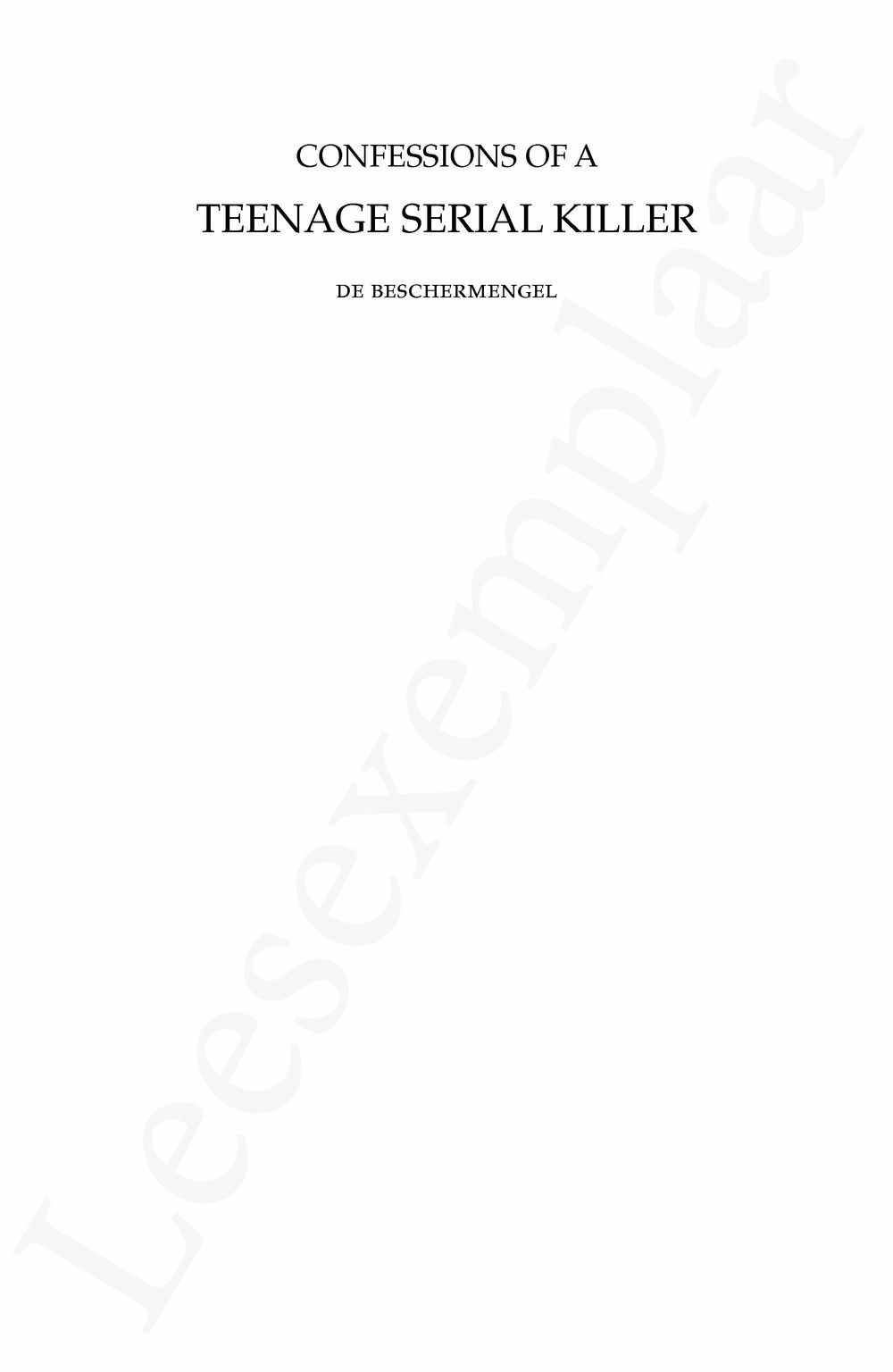 Preview: Confessions of a teenage serial killer 1 - De beschermengel