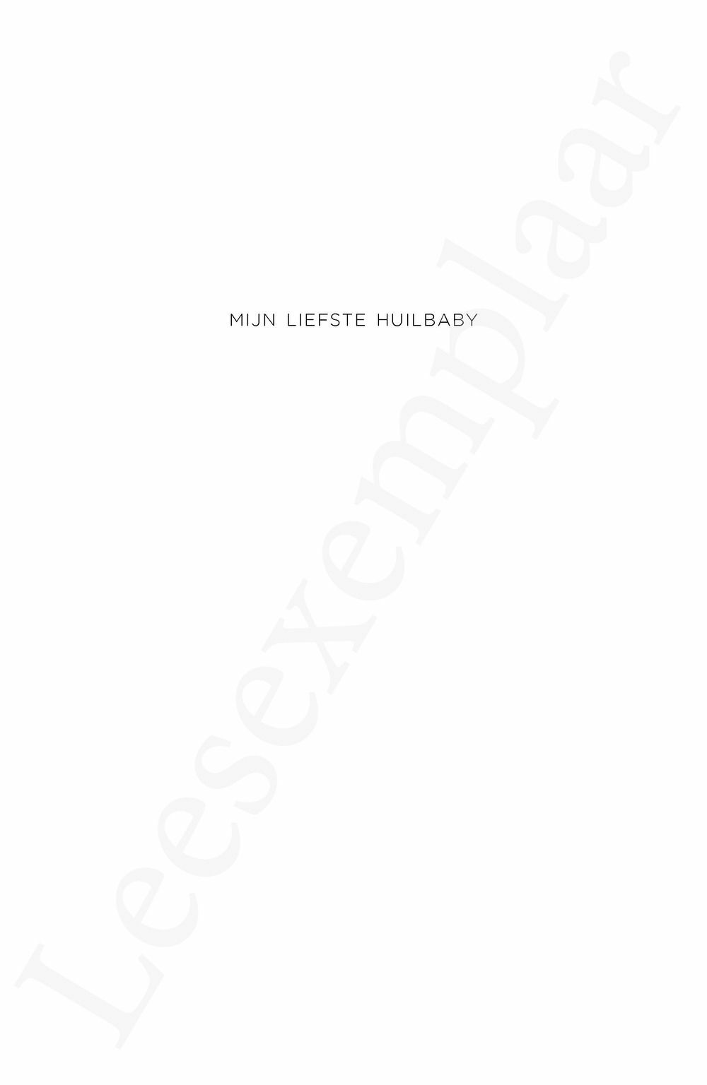 Preview: Mijn liefste huilbaby